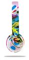 Skin Decal Wrap compatible with Beats Solo 2 WIRED Headphones Floral Splash (HEADPHONES NOT INCLUDED)