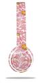 Skin Decal Wrap compatible with Beats Solo 2 WIRED Headphones Flowers Pattern 12 (HEADPHONES NOT INCLUDED)