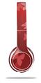 Skin Decal Wrap compatible with Beats Solo 2 WIRED Headphones Bokeh Butterflies Red (HEADPHONES NOT INCLUDED)