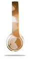 Skin Decal Wrap compatible with Beats Solo 2 WIRED Headphones Bokeh Squared Orange (HEADPHONES NOT INCLUDED)