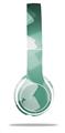 Skin Decal Wrap compatible with Beats Solo 2 WIRED Headphones Bokeh Squared Seafoam Green (HEADPHONES NOT INCLUDED)
