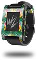 Beach Flowers 02 Seafoam Green - Decal Style Skin fits original Pebble Smart Watch (WATCH SOLD SEPARATELY)