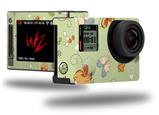 Birds Butterflies and Flowers - Decal Style Skin fits GoPro Hero 4 Silver Camera (GOPRO SOLD SEPARATELY)