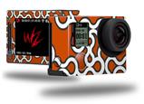 Locknodes 03 Burnt Orange - Decal Style Skin fits GoPro Hero 4 Silver Camera (GOPRO SOLD SEPARATELY)
