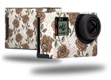 Flowers Pattern Roses 20 - Decal Style Skin fits GoPro Hero 4 Black Camera (GOPRO SOLD SEPARATELY)