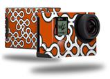Locknodes 03 Burnt Orange - Decal Style Skin fits GoPro Hero 4 Black Camera (GOPRO SOLD SEPARATELY)