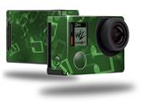 Bokeh Music Green - Decal Style Skin fits GoPro Hero 4 Black Camera (GOPRO SOLD SEPARATELY)