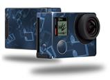 Bokeh Music Blue - Decal Style Skin fits GoPro Hero 4 Black Camera (GOPRO SOLD SEPARATELY)