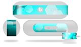 Decal Style Wrap Skin fits Beats Pill Plus Bokeh Hex Neon Teal (BEATS PILL NOT INCLUDED)