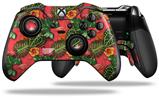 Famingos and Flowers Coral - Decal Style Skin fits Microsoft XBOX One ELITE Wireless Controller
