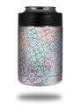 Skin Decal Wrap for Yeti Colster, Ozark Trail and RTIC Can Coolers - Flowers Pattern 08 (COOLER NOT INCLUDED)