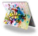 Floral Splash - Decal Style Vinyl Skin (fits Microsoft Surface Pro 4)