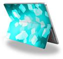 Bokeh Squared Neon Teal - Decal Style Vinyl Skin (fits Microsoft Surface Pro 4)