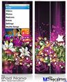 iPod Nano 4G Skin - Grungy Flower Bouquet