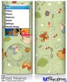 iPod Nano 4G Skin - Birds Butterflies and Flowers