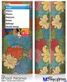 iPod Nano 4G Skin - Flowers Pattern 01