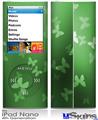 iPod Nano 4G Skin - Bokeh Butterflies Green