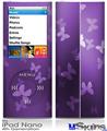 iPod Nano 4G Skin - Bokeh Butterflies Purple