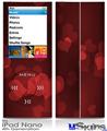 iPod Nano 4G Skin - Bokeh Hearts Red