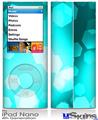 iPod Nano 4G Skin - Bokeh Hex Neon Teal