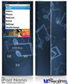 iPod Nano 4G Skin - Bokeh Music Blue