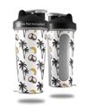 Decal Style Skin Wrap works with Blender Bottle 28oz Coconuts Palm Trees and Bananas White (BOTTLE NOT INCLUDED)