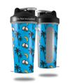 Decal Style Skin Wrap works with Blender Bottle 28oz Coconuts Palm Trees and Bananas Blue Medium (BOTTLE NOT INCLUDED)