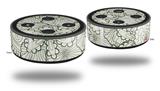 Skin Wrap Decal Set 2 Pack for Amazon Echo Dot 2 - Flowers Pattern 05 (2nd Generation ONLY - Echo NOT INCLUDED)
