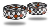 Skin Wrap Decal Set 2 Pack for Amazon Echo Dot 2 - Locknodes 05 Burnt Orange (2nd Generation ONLY - Echo NOT INCLUDED)