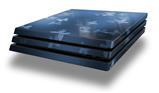 Vinyl Decal Skin Wrap compatible with Sony PlayStation 4 Pro Console Bokeh Butterflies Blue (PS4 NOT INCLUDED)