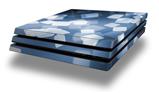 Vinyl Decal Skin Wrap compatible with Sony PlayStation 4 Pro Console Bokeh Squared Blue (PS4 NOT INCLUDED)