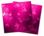 WraptorSkinz Vinyl Craft Cutter Designer 12x12 Sheets Bokeh Butterflies Hot Pink - 2 Pack