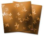 WraptorSkinz Vinyl Craft Cutter Designer 12x12 Sheets Bokeh Butterflies Orange - 2 Pack
