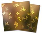 WraptorSkinz Vinyl Craft Cutter Designer 12x12 Sheets Bokeh Butterflies Yellow - 2 Pack