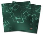 WraptorSkinz Vinyl Craft Cutter Designer 12x12 Sheets Bokeh Music Seafoam Green - 2 Pack