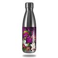 Skin Decal Wrap for RTIC Water Bottle 17oz Grungy Flower Bouquet (BOTTLE NOT INCLUDED)