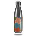 Skin Decal Wrap for RTIC Water Bottle 17oz Flowers Pattern 01 (BOTTLE NOT INCLUDED)