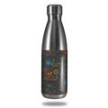 Skin Decal Wrap for RTIC Water Bottle 17oz Flowers Pattern 07 (BOTTLE NOT INCLUDED)