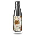 Skin Decal Wrap for RTIC Water Bottle 17oz Flowers Pattern 19 (BOTTLE NOT INCLUDED)