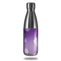 Skin Decal Wrap for RTIC Water Bottle 17oz Bokeh Hex Purple (BOTTLE NOT INCLUDED)