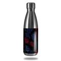 Skin Decal Wrap for RTIC Water Bottle 17oz Floating Coral Black (BOTTLE NOT INCLUDED)