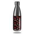 Skin Decal Wrap for RTIC Water Bottle 17oz Crabs and Shells Black (BOTTLE NOT INCLUDED)