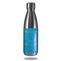 Skin Decal Wrap for RTIC Water Bottle 17oz Sea Shells 02 Blue Medium (BOTTLE NOT INCLUDED)