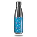 Skin Decal Wrap for RTIC Water Bottle 17oz Seahorses and Shells Blue Medium (BOTTLE NOT INCLUDED)