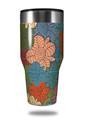 Skin Decal Wrap for Walmart Ozark Trail Tumblers 40oz Flowers Pattern 01 (TUMBLER NOT INCLUDED) by WraptorSkinz
