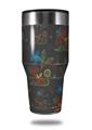 Skin Decal Wrap for Walmart Ozark Trail Tumblers 40oz Flowers Pattern 07 (TUMBLER NOT INCLUDED) by WraptorSkinz