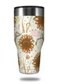 Skin Decal Wrap for Walmart Ozark Trail Tumblers 40oz Flowers Pattern 19 (TUMBLER NOT INCLUDED) by WraptorSkinz