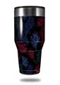 Skin Decal Wrap for Walmart Ozark Trail Tumblers 40oz Floating Coral Black (TUMBLER NOT INCLUDED) by WraptorSkinz