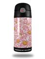 Skin Decal Wrap for Thermos Funtainer 12oz Bottle Flowers Pattern 12 (BOTTLE NOT INCLUDED) by WraptorSkinz