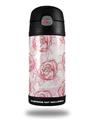 Skin Decal Wrap for Thermos Funtainer 12oz Bottle Flowers Pattern Roses 13 (BOTTLE NOT INCLUDED) by WraptorSkinz